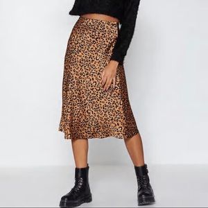 NWOT Nasty Gal high waist midi skirt